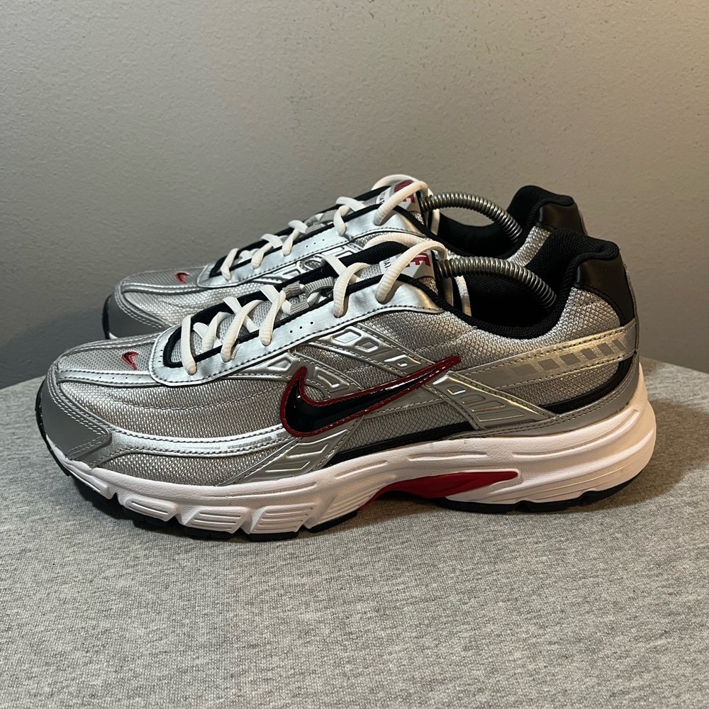 Nike Initiator Metallic Sliver Black-White Men's Shoe Size 11 394055-001​​​ - Picture 4 of 11
